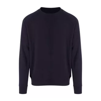   Just Hoods Uniszex vastag környakas pulóver AWJH130, New French Navy-XS