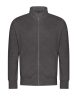 Just Hoods Uniszex cipzáros pulóver oldalsó zsebekkel AWJH147, Charcoal-L