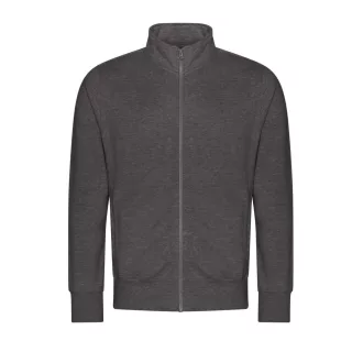   Just Hoods Uniszex cipzáros pulóver oldalsó zsebekkel AWJH147, Charcoal-S