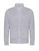 Just Hoods Uniszex cipzáros pulóver oldalsó zsebekkel AWJH147, Heather Grey-S