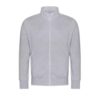   Just Hoods Uniszex cipzáros pulóver oldalsó zsebekkel AWJH147, Heather Grey-S