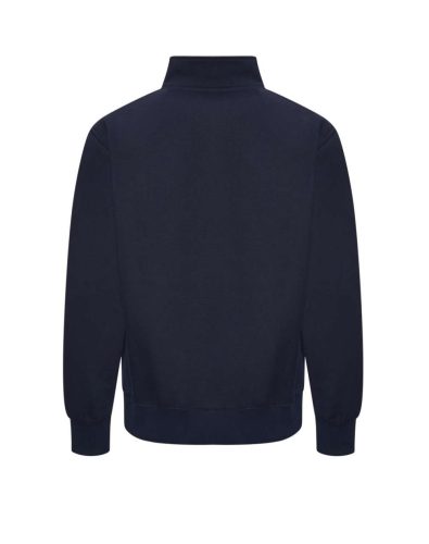 Just Hoods Uniszex cipzáros pulóver oldalsó zsebekkel AWJH147, New French Navy-XL