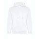 Just Hoods Uniszex organikus kapucnis pulóver AWJH201, Arctic White-L