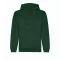 Just Hoods Uniszex organikus kapucnis pulóver AWJH201, Bottle Green-3XL