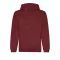 Just Hoods Uniszex organikus kapucnis pulóver AWJH201, Burgundy-2XL