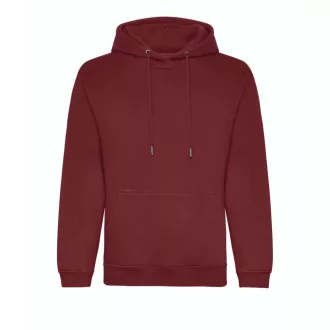   Just Hoods Uniszex organikus kapucnis pulóver AWJH201, Burgundy-XS