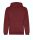 Just Hoods Uniszex organikus kapucnis pulóver AWJH201, Burgundy-XS