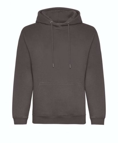 Just Hoods Uniszex organikus kapucnis pulóver AWJH201, Charcoal-XS