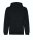Just Hoods Uniszex organikus kapucnis pulóver AWJH201, Deep Black-XS