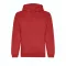 Just Hoods Uniszex organikus kapucnis pulóver AWJH201, Fire Red-2XL