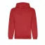 Just Hoods Uniszex organikus kapucnis pulóver AWJH201, Fire Red-3XL