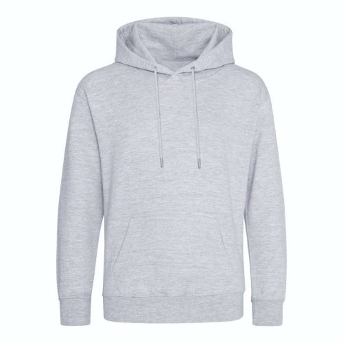 Just Hoods Uniszex organikus kapucnis pulóver AWJH201, Heather Grey-XS