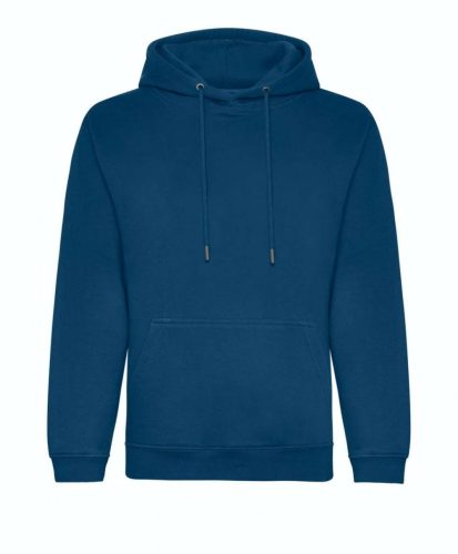 Just Hoods Uniszex organikus kapucnis pulóver AWJH201, Ink Blue-XS