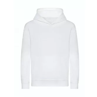   Just Hoods Gyerek organikus kapucnis pulóver AWJH201J, Arctic White-XXS