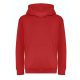 Just Hoods Gyerek organikus kapucnis pulóver AWJH201J, Fire Red-XS