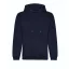Just Hoods Uniszex organikus kapucnis pulóver AWJH201, New French Navy-3XL