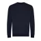Just Hoods Uniszex kereknyakú organikus pulóver AWJH230, New French Navy-XL
