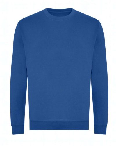 Just Hoods Uniszex kereknyakú organikus pulóver AWJH230, Royal Blue-M