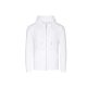 Just Hoods Uniszex organikus kapucnis cipzáras pulóver AWJH250, Arctic White-L