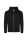 Just Hoods Uniszex organikus kapucnis cipzáras pulóver AWJH250, Deep Black-XS
