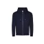 Just Hoods Uniszex organikus kapucnis cipzáras pulóver AWJH250, New French Navy-L