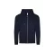 Just Hoods Uniszex organikus kapucnis cipzáras pulóver AWJH250, New French Navy-XS