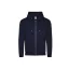 Just Hoods Uniszex organikus kapucnis cipzáras pulóver AWJH250, New French Navy-XS