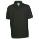 B&C BCPU422 vastag, rövid ujjú galléros piké póló, Black-M