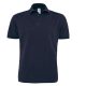 B&C BCPU422 vastag, rövid ujjú galléros piké póló, Navy-3XL
