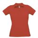 B&C BCPW455 Női galléros rövid ujjú piké póló, Red-XL