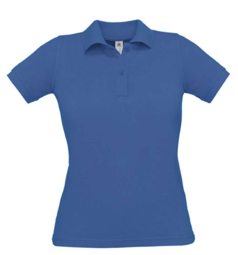 B&C BCPW455 Női galléros rövid ujjú piké póló, Royal Blue-2XL