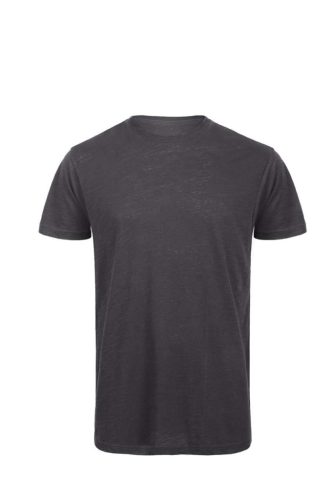 B&C BCTM046 organikus, gyűrűs fonású férfi pamut póló, Chic Anthracite-3XL