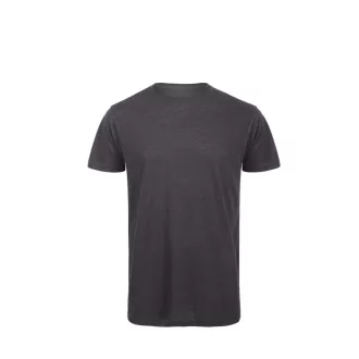   B&C BCTM046 organikus, gyűrűs fonású férfi pamut póló, Chic Anthracite-S
