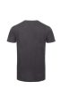 B&C BCTM046 organikus, gyűrűs fonású férfi pamut póló, Chic Anthracite-S