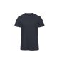 B&C BCTM046 organikus, gyűrűs fonású férfi pamut póló, Chic Navy-3XL