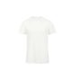 B&C BCTM046 organikus, gyűrűs fonású férfi pamut póló, Chic Pure White-3XL