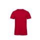 B&C BCTM046 organikus, gyűrűs fonású férfi pamut póló, Chic Red-XL