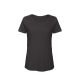 B&C BCTW047 organikus, Női gyűrűs fonású pamut póló, Chic Black-XS