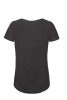 B&C BCTW047 organikus, Női gyűrűs fonású pamut póló, Chic Black-XS