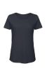 B&C BCTW047 organikus, Női gyűrűs fonású pamut póló, Chic Navy-XL