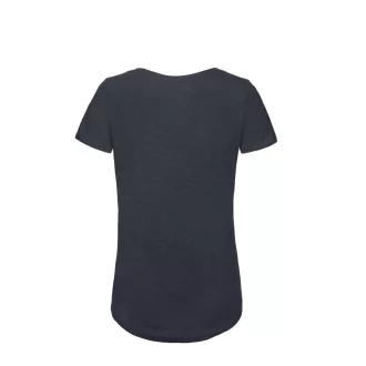   B&C BCTW047 organikus, Női gyűrűs fonású pamut póló, Chic Navy-XS