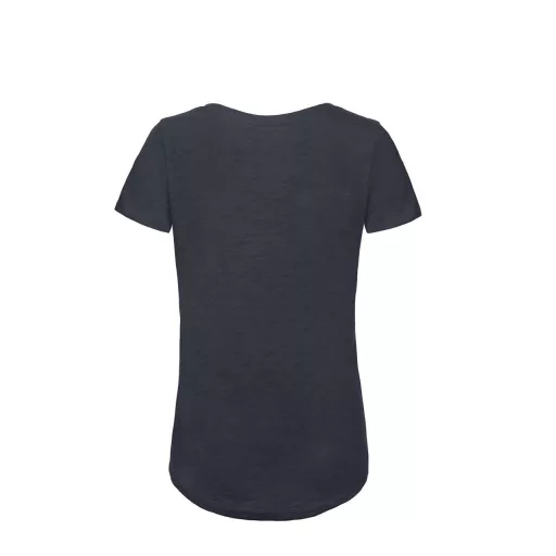 B&C BCTW047 organikus, Női gyűrűs fonású pamut póló, Chic Navy-XS