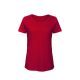 B&C BCTW047 organikus, Női gyűrűs fonású pamut póló, Chic Red-2XL