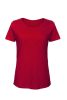 B&C BCTW047 organikus, Női gyűrűs fonású pamut póló, Chic Red-XS