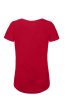 B&C BCTW047 organikus, Női gyűrűs fonású pamut póló, Chic Red-XS