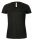 B&C BCTW260 V-nyakú rövid ujjú Női póló, Black-M