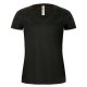 B&C BCTW260 V-nyakú rövid ujjú Női póló, Black-M