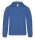 B&C BCWK682 cipzáros-kapucnis gyerek pulóver, Royal Blue-3/4