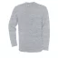 B&C BCWU610 férfi köryakas pulóver, Heather Grey-S