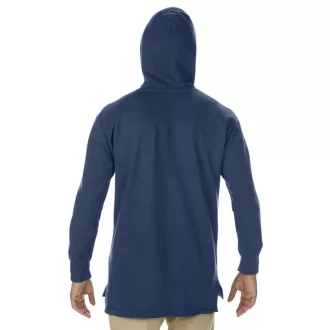   Comfort Colors vékony kenguruzsebes kapucnis pulóver, True Navy-L